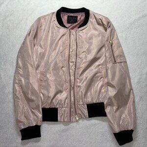 Love Tree light pink and black size M bomber jacket like new condition